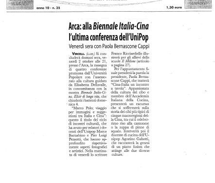 Rassegna stampa. Unipop su “La Gazzetta”