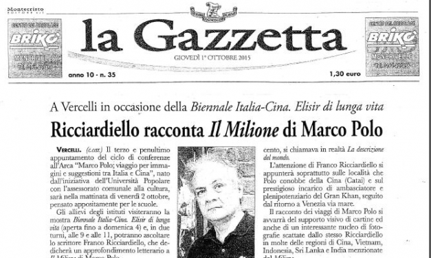 Rassegna Stampa. Ricciardiello e il Milione