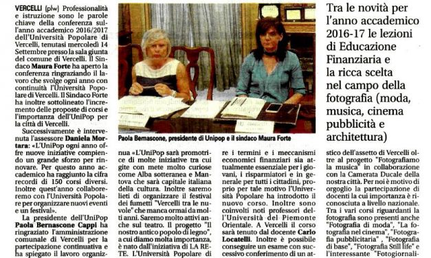 Pubblicato su Notizia Oggi Vercelli del 19/09/2016