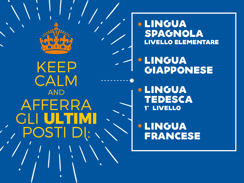 Ancora pochi posti disponibili con la Cultura di casa Unipop