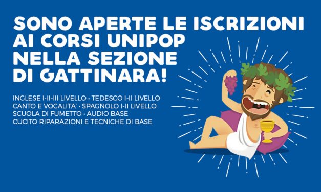 Sono aperte le iscrizioni ai corsi UniPop nella sezione di Gattinara