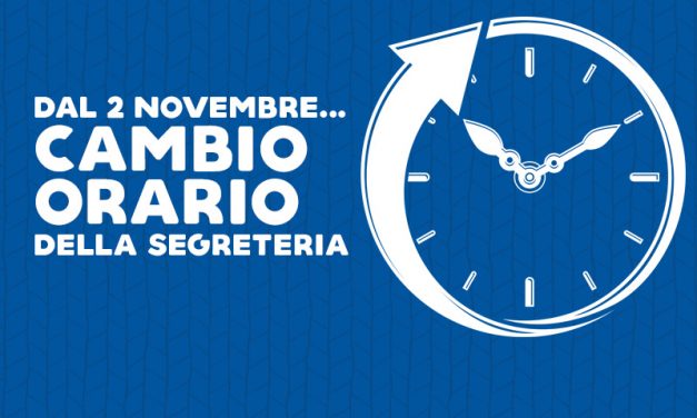 NUOVO ORARIO della Segreteria