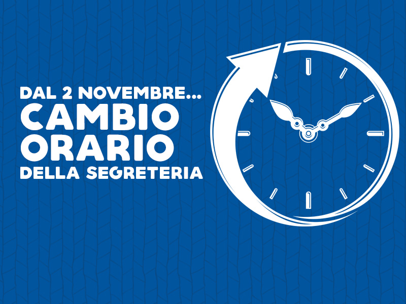 NUOVO ORARIO della Segreteria