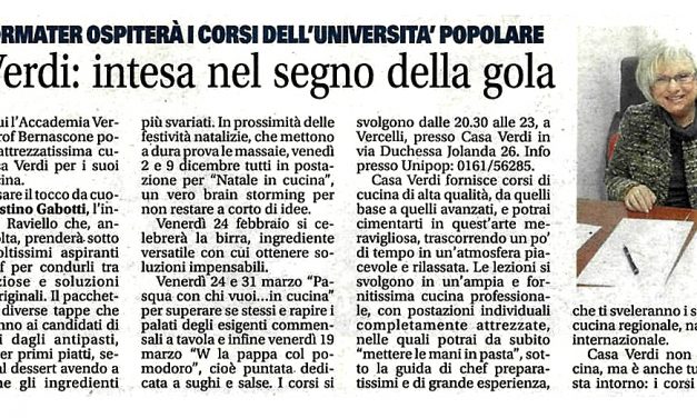NOTIZIA OGGI VERCELLI del 21/11/2016