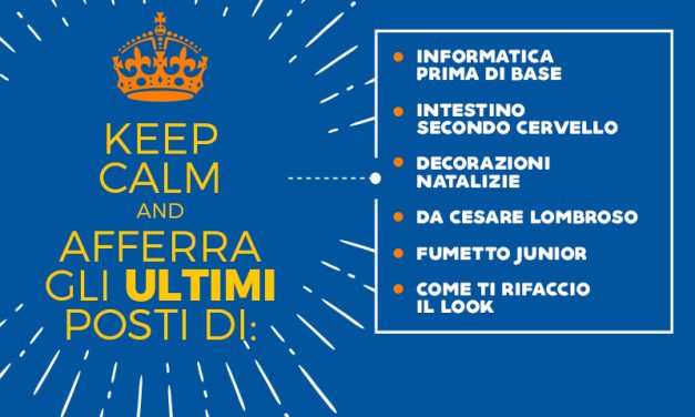 ANCORA POCHI POSTI DISPONIBILI…