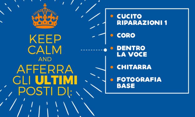 Ancora pochi posti disponibili…
