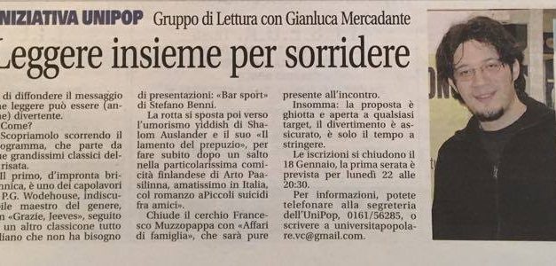 Notizia Oggi Vercelli del 15/01/2017