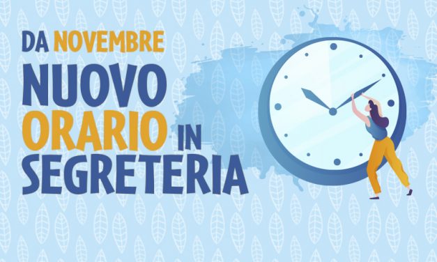 Nuovo orario segreteria