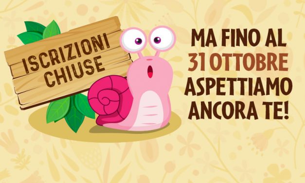 Hai tempo ancora fino al 31 ottobre!