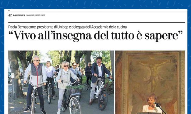 Intervista de “La Stampa” alla Presidente Paola Bernascone